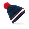 Winter hat - mod. B472:French Navy, 100% acrylic, Classic Red, One Size